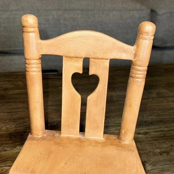 VINTAGE CERAMIC MINI ROCKING CHAIR ROCKER DOLLHOUSE SET OF 2 - Picture 5 of 15